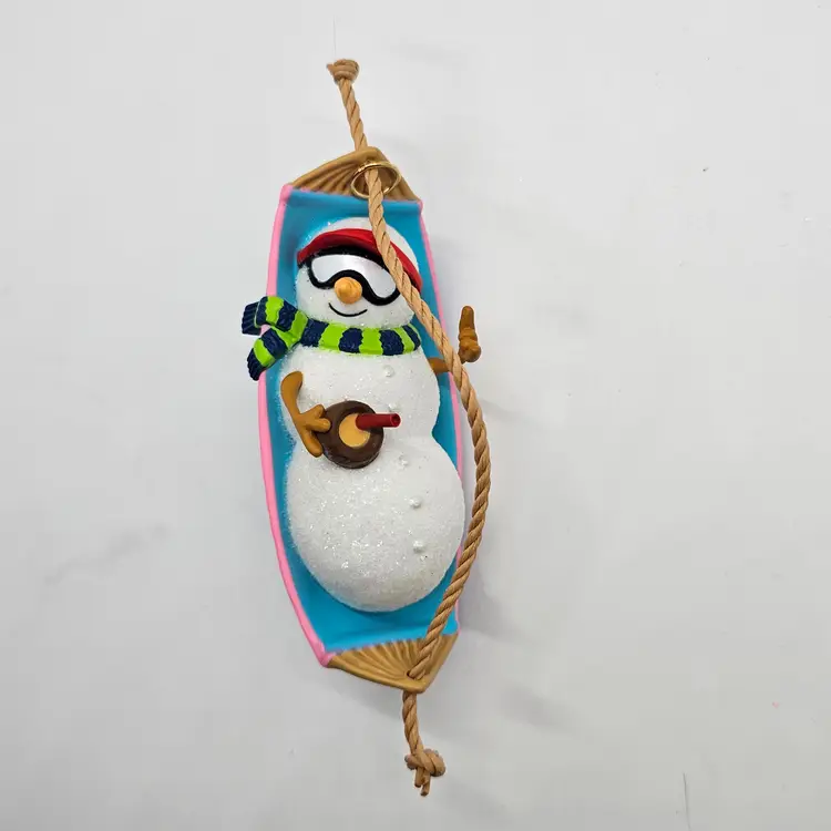 Hallmark Keepsake Ornament Mele Kalikimaka Snowman in Hammock Magic 2017
