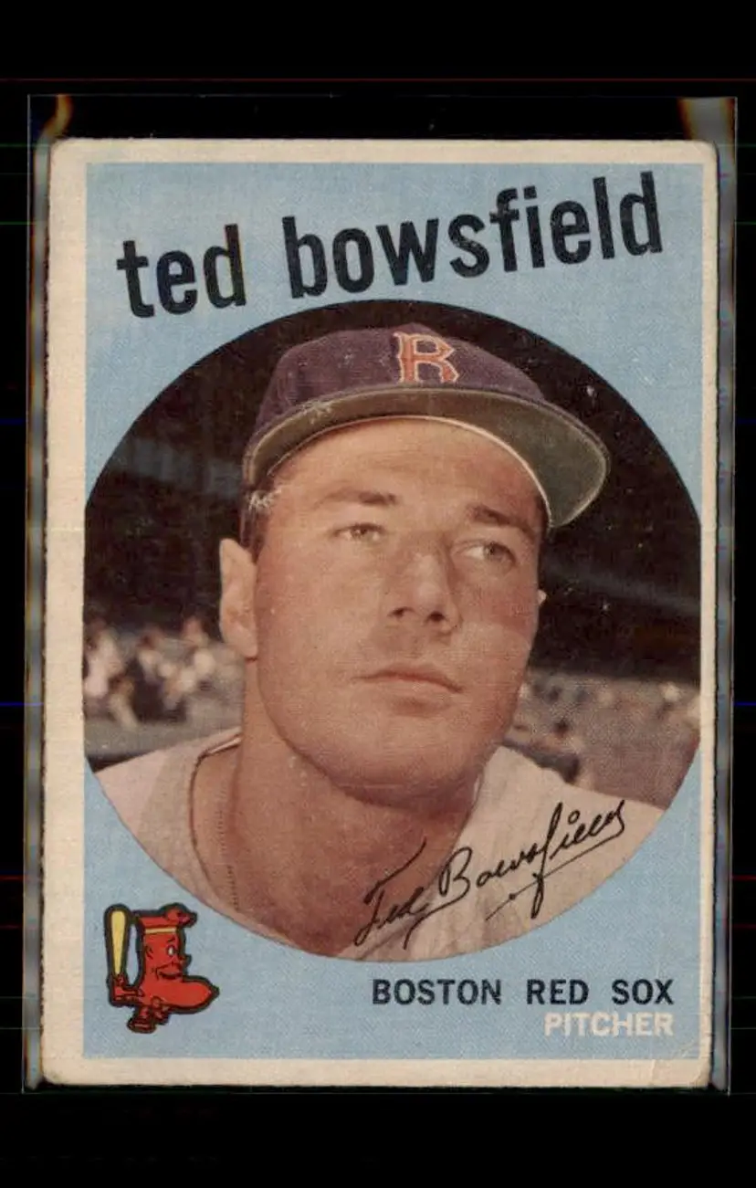 1959 Topps #236b Ted Bowsfield - (pk4) - Boston Red Sox