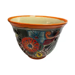 Item # 144 6 3/4" Talavera Pot / Campana pot
