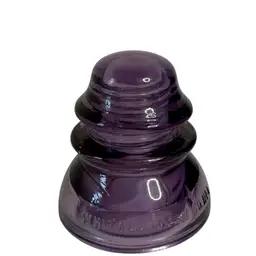Vintage 1920’s Purple Whitall Tatum Glass Insulator No 1 (17) USA UV Glow