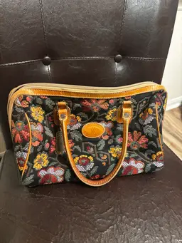 Mary Ann Rosenfeld Vintage Tapestry Floral Shoulder Bag