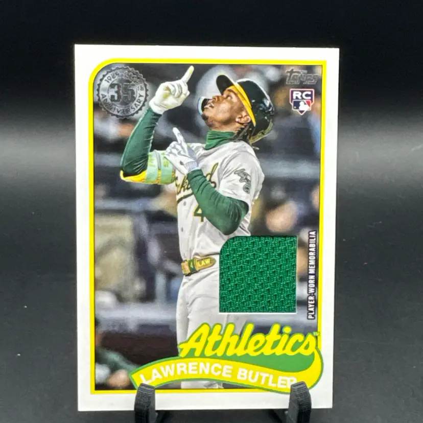 2024 Topps Update Series - 1989 Topps Baseball Relics Lawrence Butler Rc Patch