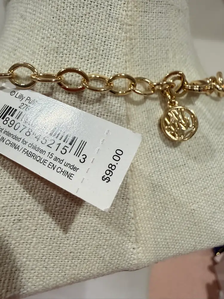 Lilly Pulitzer Pearl Gold Tone Necklace