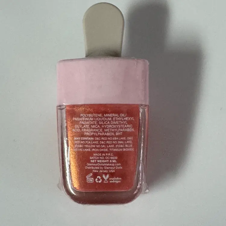 NEW Glamour Dolls Sweet Treats Lip Gloss Peach