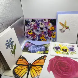 Lot Of 7 Unused Vintage Greeting Cards With Envelopes