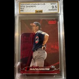 Ryne Sandberg 2024 Topps Stadium Club Red AGS 9.5
