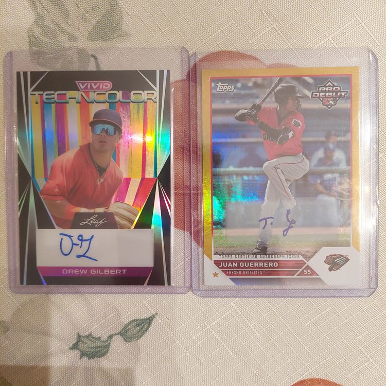 Lot of 50 Baseball minor league / college cards. Drew Gilbert auto +. Letter G