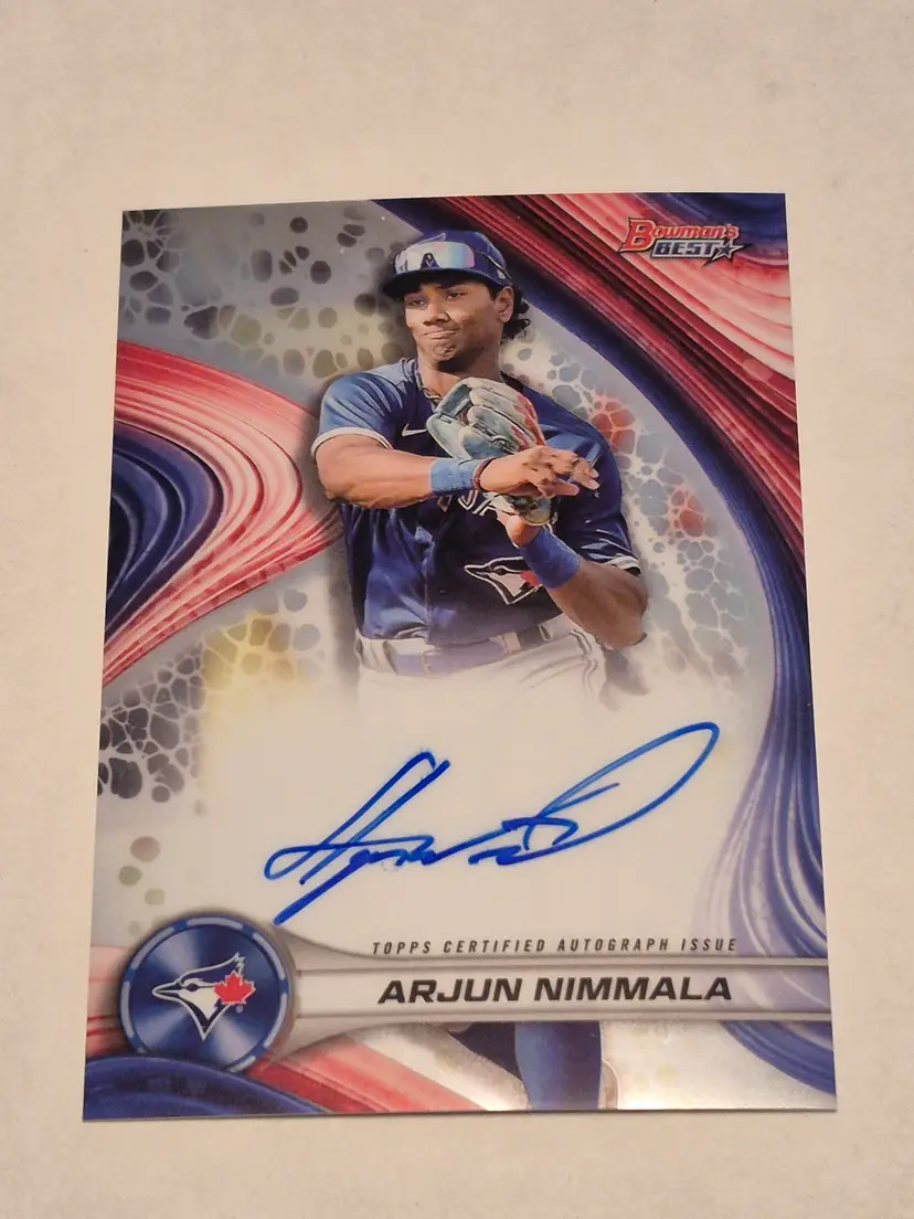 Arjun Nimmala 2024 Bowman's Best Best of 2024 Autograph #B24-AN Blue Jays