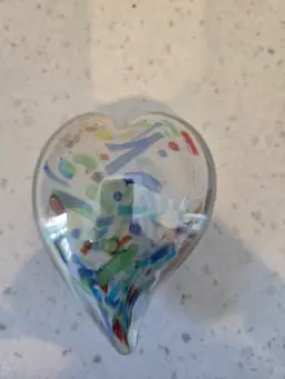 Contemporary Heart Paperweight