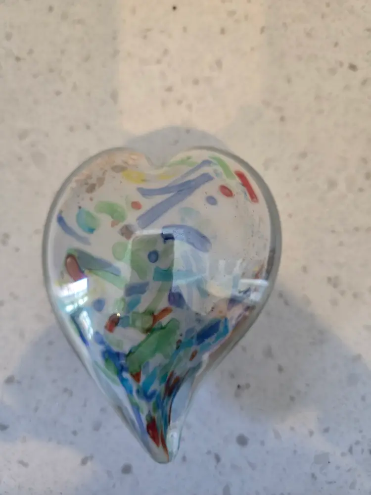 Contemporary Heart Paperweight