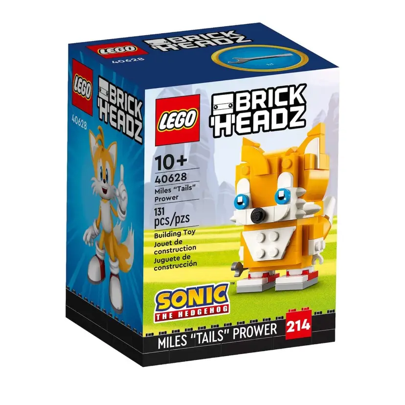 LEGO BrickHeadz Sonic the Hedgehog Miles Tails Prower 40628 New Retired Bubble Wrap