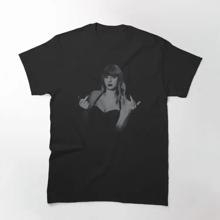 Taylor Swift Flipping The Bird Short Sleeve Cotton Tee S-5X  