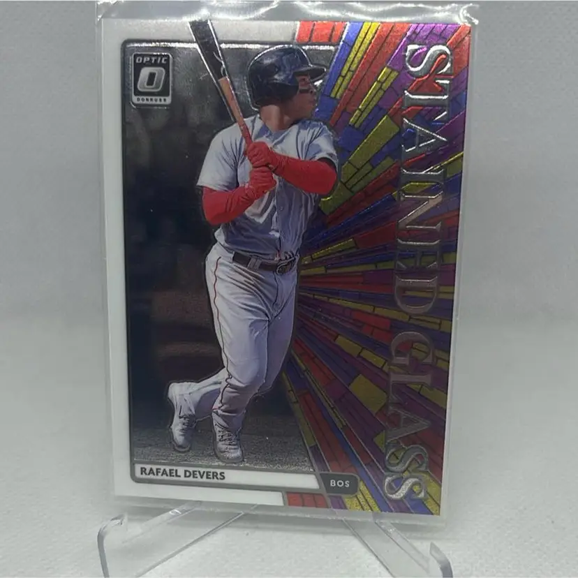 2020 Panini Donruss Optic Stained Glass Rafael Devers Boston Red Sox