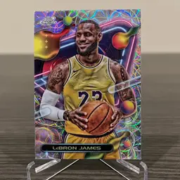 2023-24 Topps Chrome Cosmic LeBron James Nucleus Refractor Los Angeles Lakers