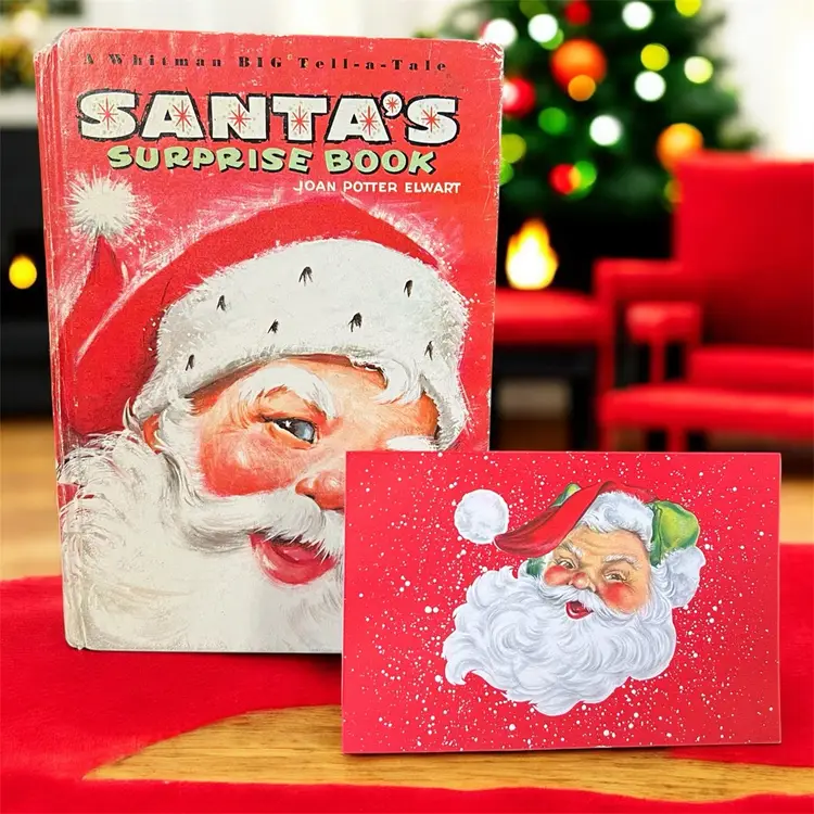 LOT: 1966 Christmas Book + Unused Card