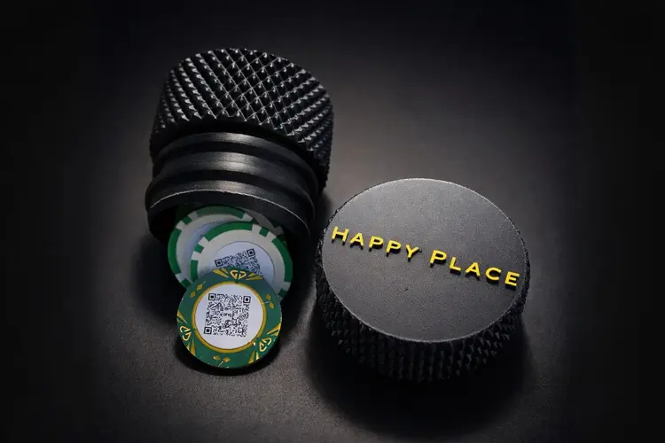 Happy Place Golf Accessory Container