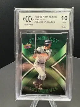 Ichiro Suzuki 2008 Upper Deck Star Quest Graded BCCG 10 Seattle Mariners