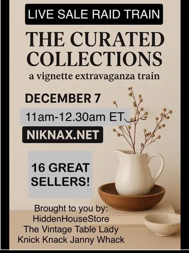 The Curated Collections Train With Monica’s Poured Art 