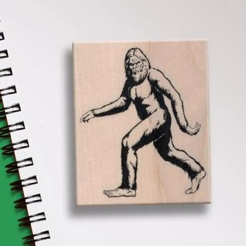 Bigfoot Sasquatch Rubber Stamp