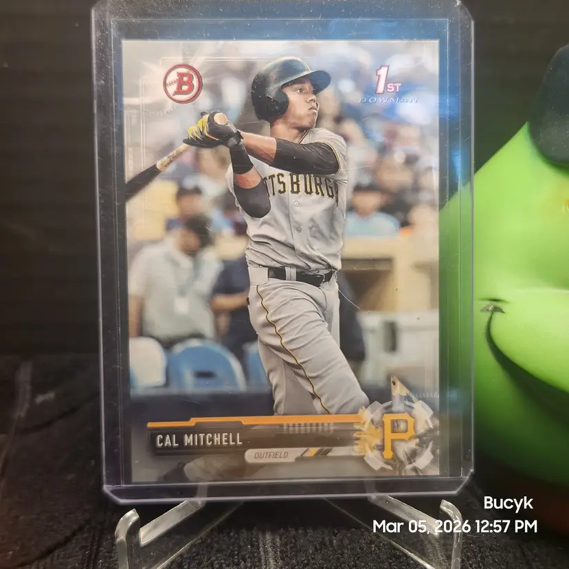 2017 Bowman Draft Silver - Cal Mitchell Pittsburgh Pirates 314/499