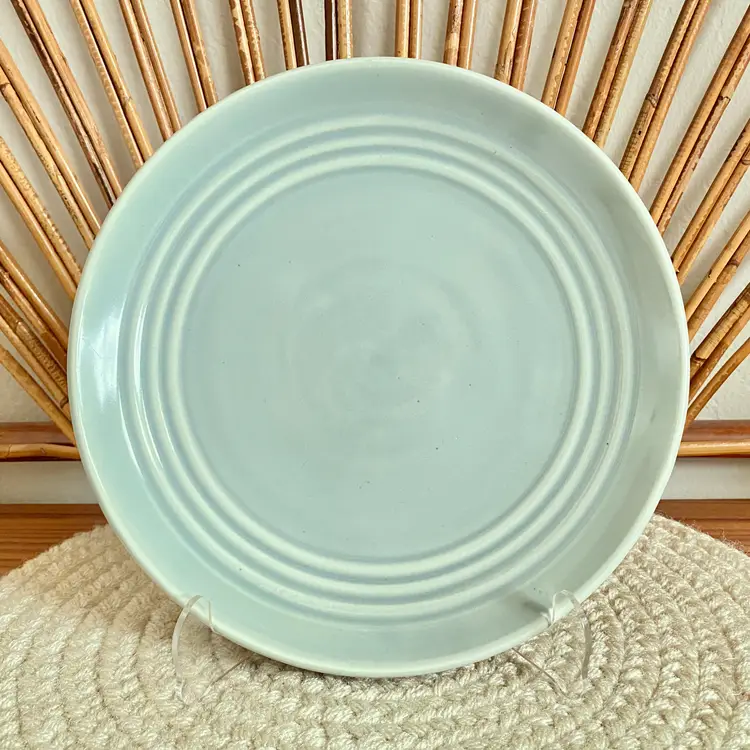 1950s Bauer California Ringware Salad Plate Gray 9-3/8"