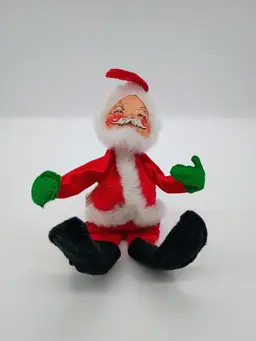 Annalee Mobilitee Christmas Doll - 7" Santa Claus 1963 Vintage made in USA