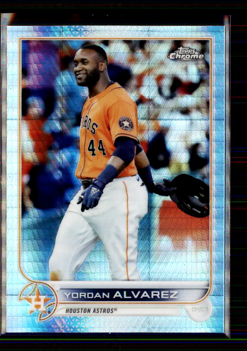 Yordan Alvarez 2022 Topps Chrome Prism Refractor #180 - Houston Astros - (147-288)