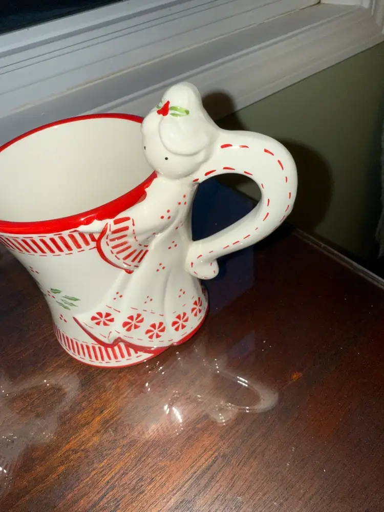 Set Of Two Temptations Peppermint Angel By Tara 12oz Coffee Cups/Mugs