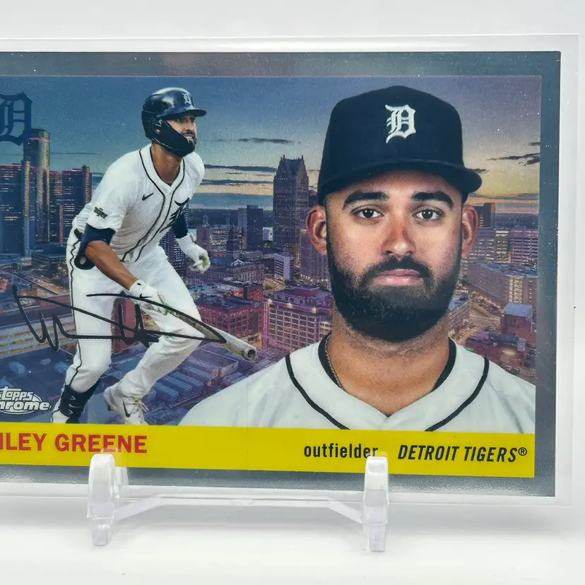 Riley Greene 2025 Topps Chrome Platinum - City Variation - Detroit Tigers