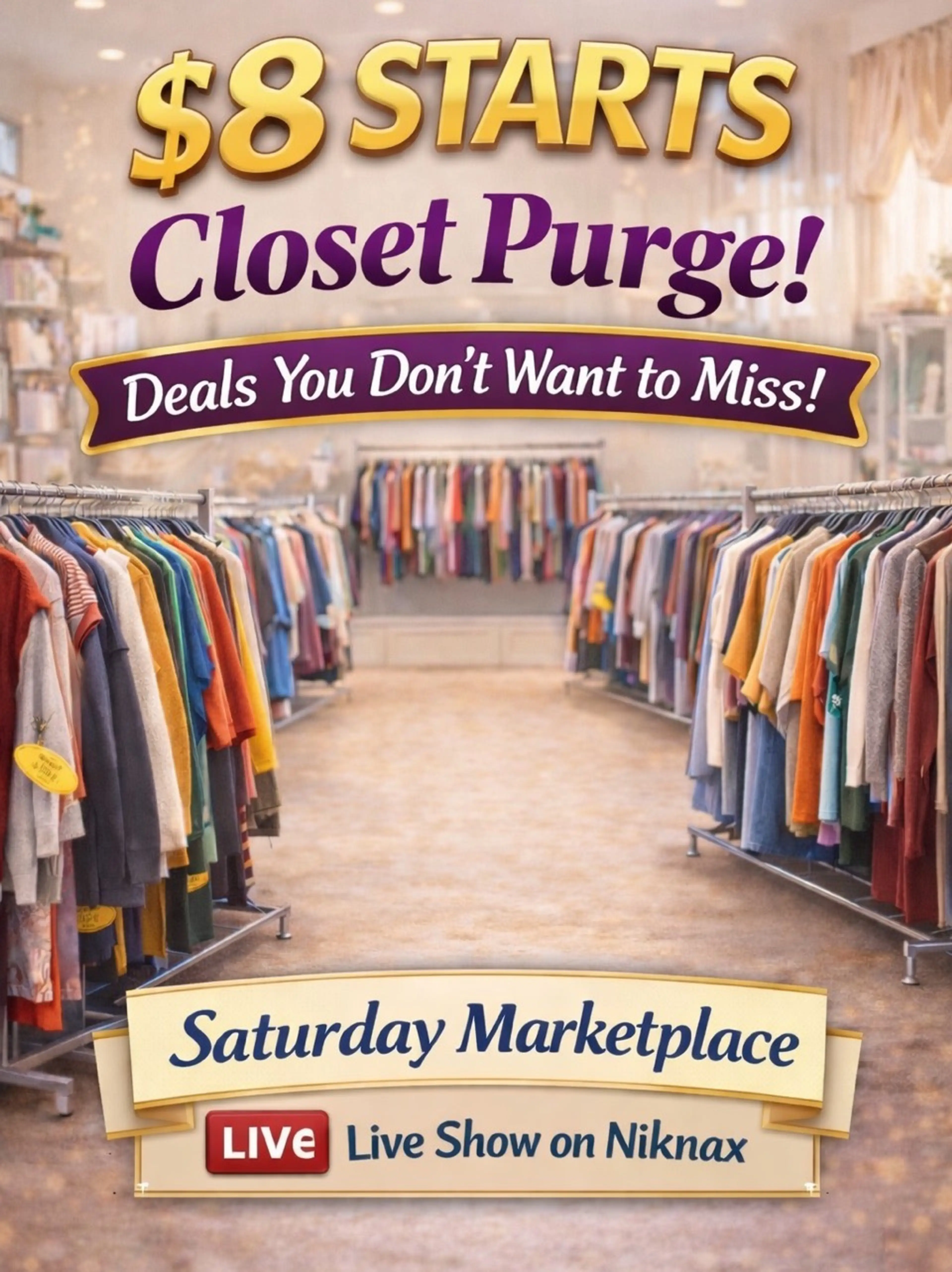 Final Clearout! $8 Starts. Small-3x