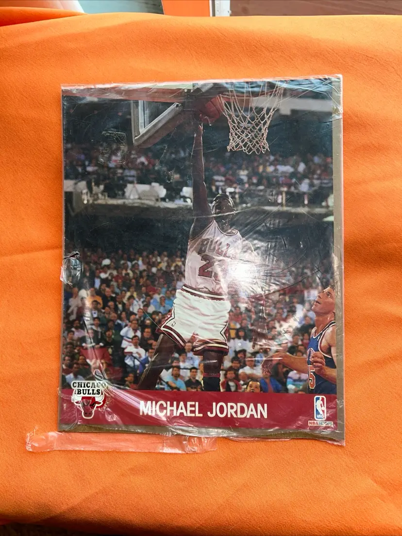 
1990 Michael Jordan NBA Hoops 8x10 Action Photo Card NM Chicago Bulls HOF LEGEND