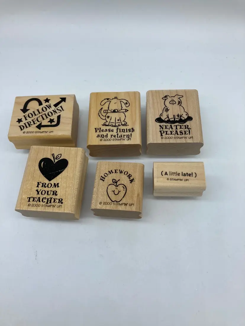 'Stampn' Up!' Teacher Rubber Stamps