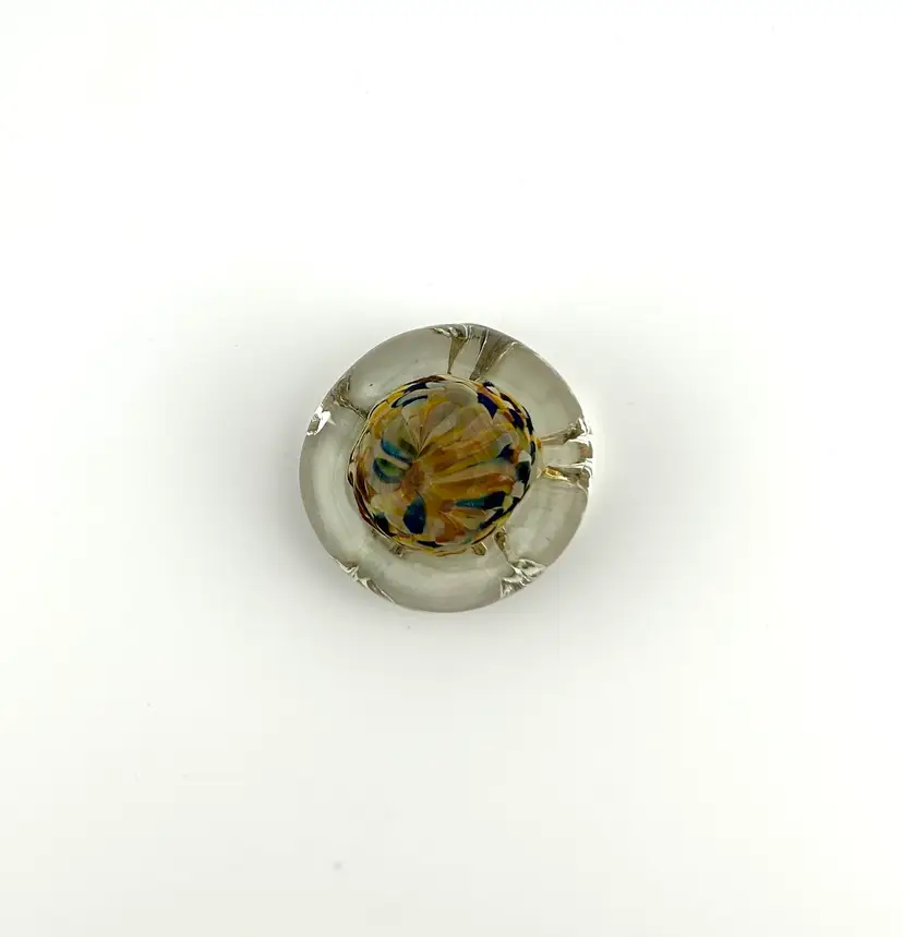 Small Glass Sea Star Paperweight 1.75”x 1”