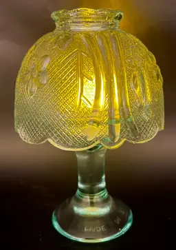 Vintage aqua blue House of Lloyd glass fairy light