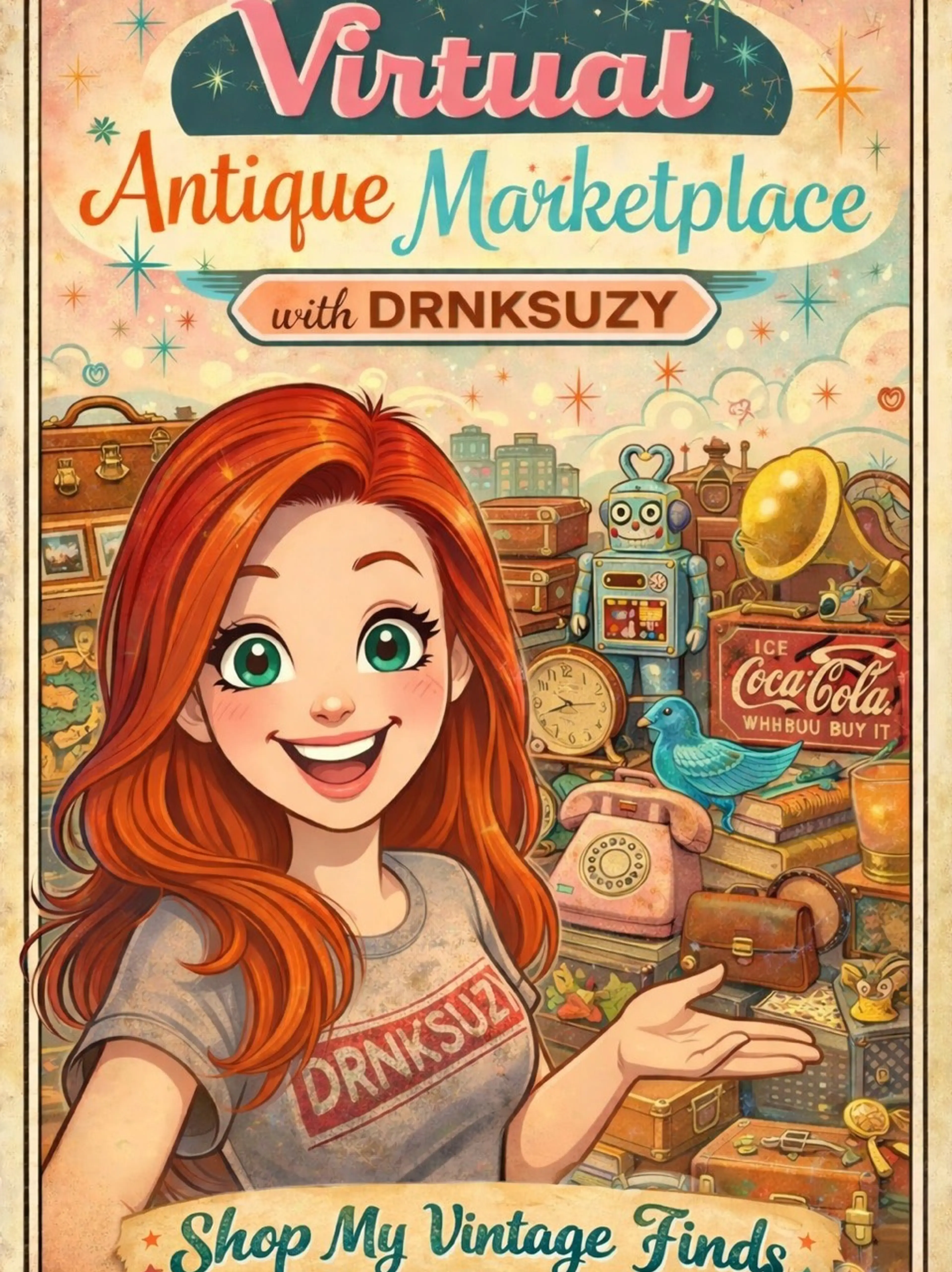 🍹Shop My Vintage Finds! Join Me Drnksuzy! Items From My Moms ! 