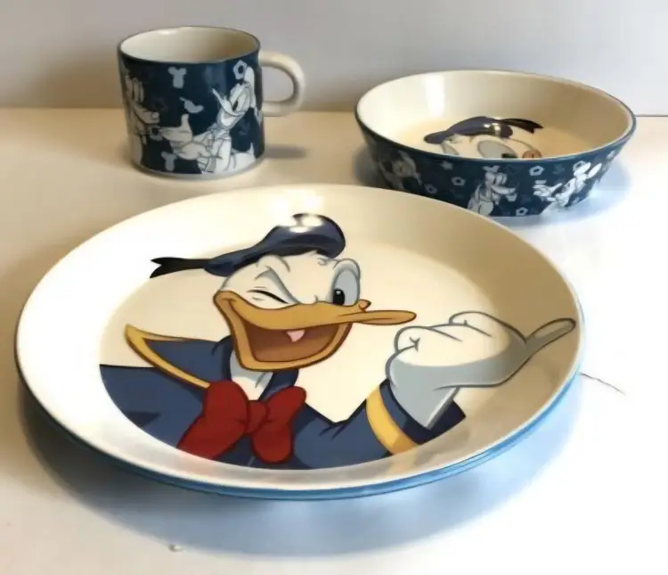 Disney 3pc Child's Royal Doulton Donald Duck Set