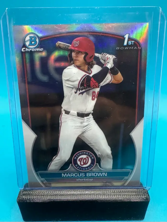 Marcus Brown 1st Bowman Chrome Refractor Washington Nationals