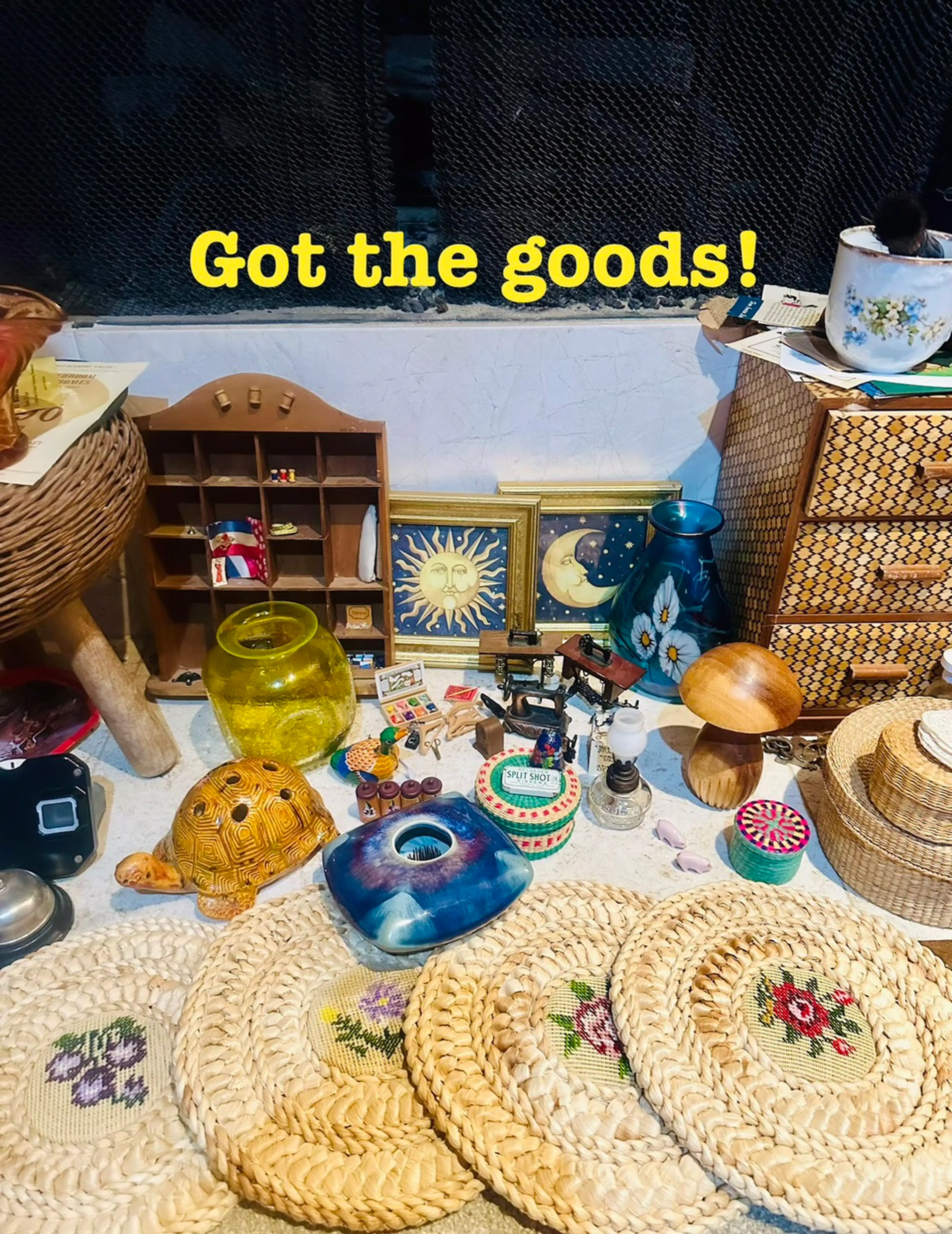 Vintage Variety!  Trinket Tray, Minis, Celestial, Glass Kitsch 