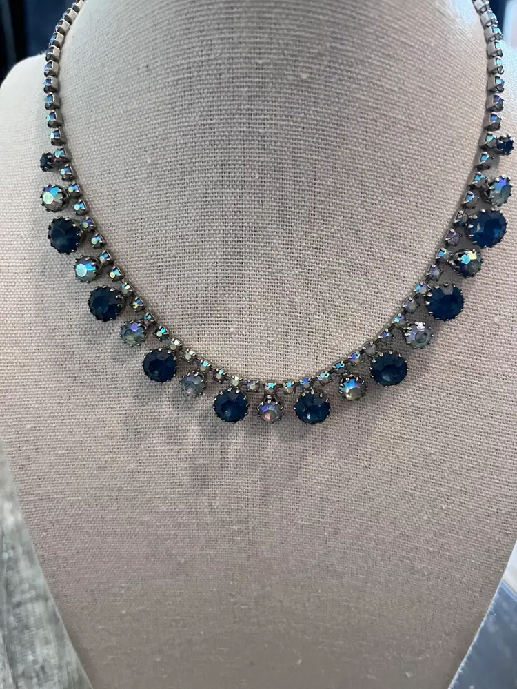 Vintage Weiss Rhinestone Necklace