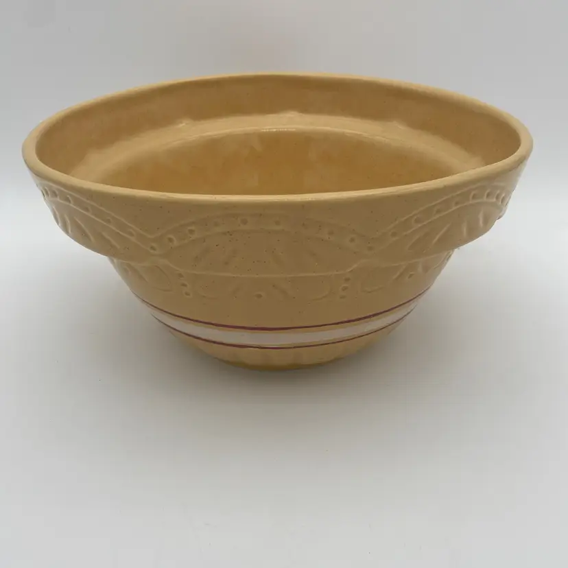 At Home America Large Yellow Ceramic Mixing Bowl - 10.75"x5.5"