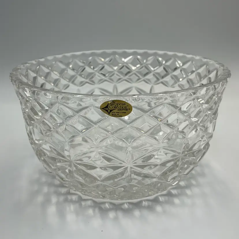 Vintage Shamrock- 24% Lead Crystal Bowl