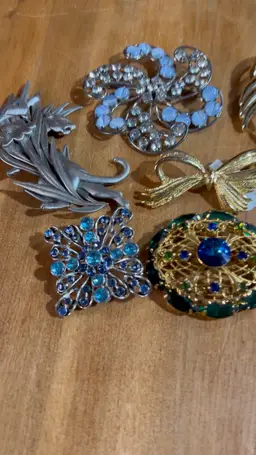 Vintage To Modern Costume Jewelry Pins