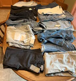 Salvage Denim Material for Quilts/Crafts/Patches...