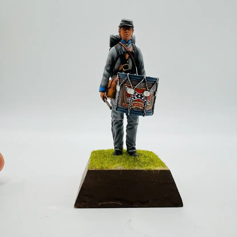 Barton Series 77 American Civil War Metal HandPainted Confederate Drummer Figure