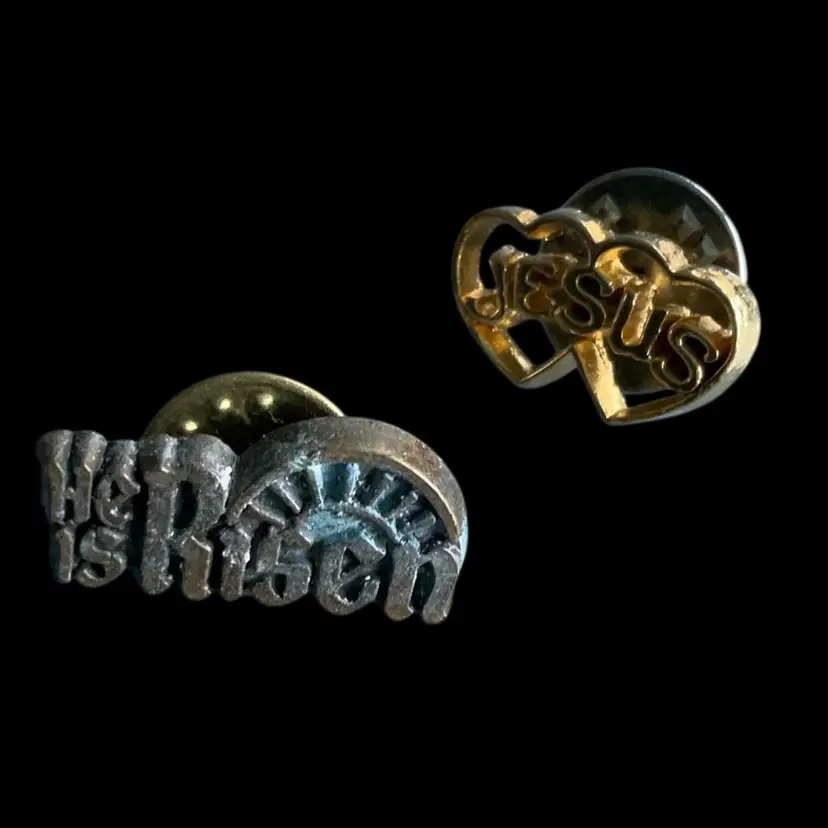 Costume Pin Lot Of (2) .75”