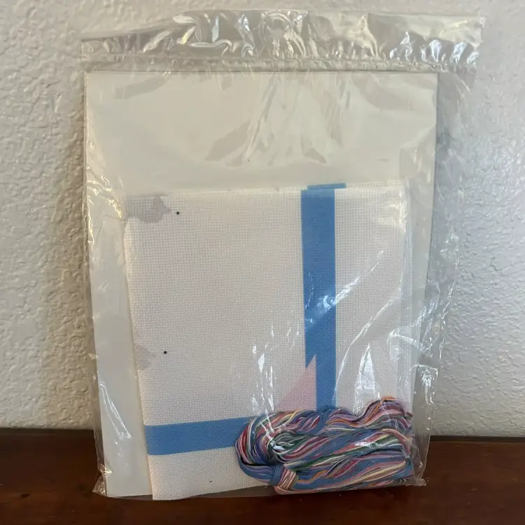 Vintage 1986 Golden Bee Wedding Announcement Birds Cross Stitch Kit 60243