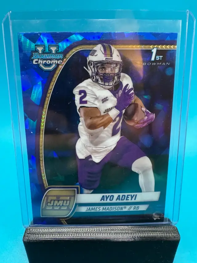 Ayo Adeyi 1st Bowman Chrome U Sapphire James Madison Dukes