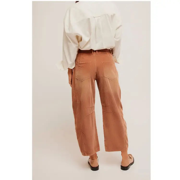 NWT WE THE FREE GOOD LUCK CORD BARREL JEANS | EMPERADOR