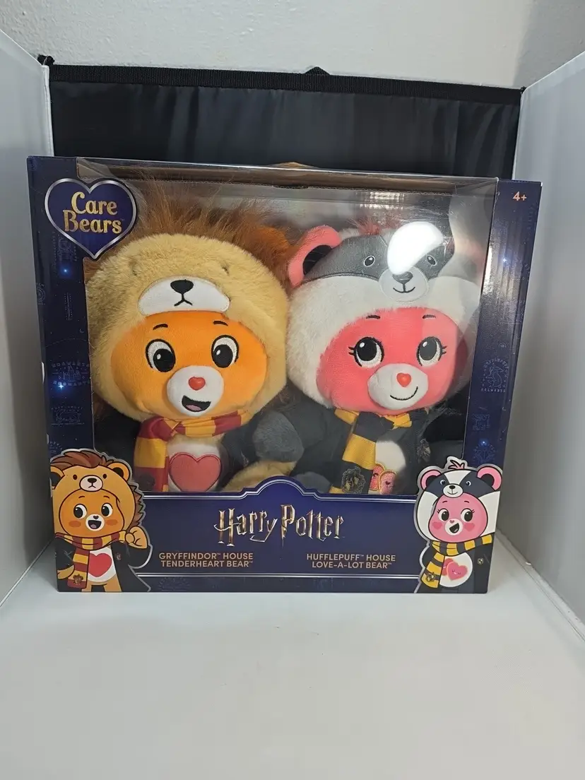 Harry Potter X Care Bears 2 Pack Gryffindor Tenderheart & Hufflepuff Love-A-Lot