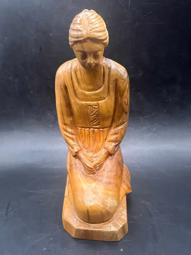 Carved Praying Woman
